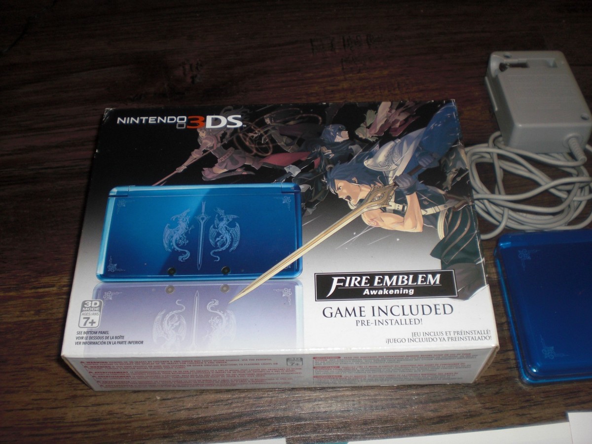 Nintendo 3DS Fire Emblem Awakening Limited Ed Blue System Console