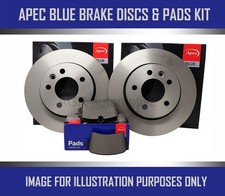 REAR DISCS AND PADS KIT APEC BLUE FOR KIA SPORTAGE 1.7 L 2010-2015