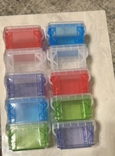 Storage Studios Super Stacker Pixie Box 10-Pack 2"X2.5"X3.4" Assorted Colors