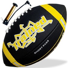 Peewee Size Football with Running Routes   Flag Football Ball for Kids  Play...
