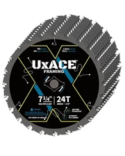 7-1/4-Inch 24-Tooth Circular Saw Blade with 5/8-Inch Arbor, Framing Wood Cutt...