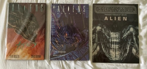 Aliens Book One + Tribes, Cinefantastique Lot Of 3 (1992 Dark Horse) 1st Print.
