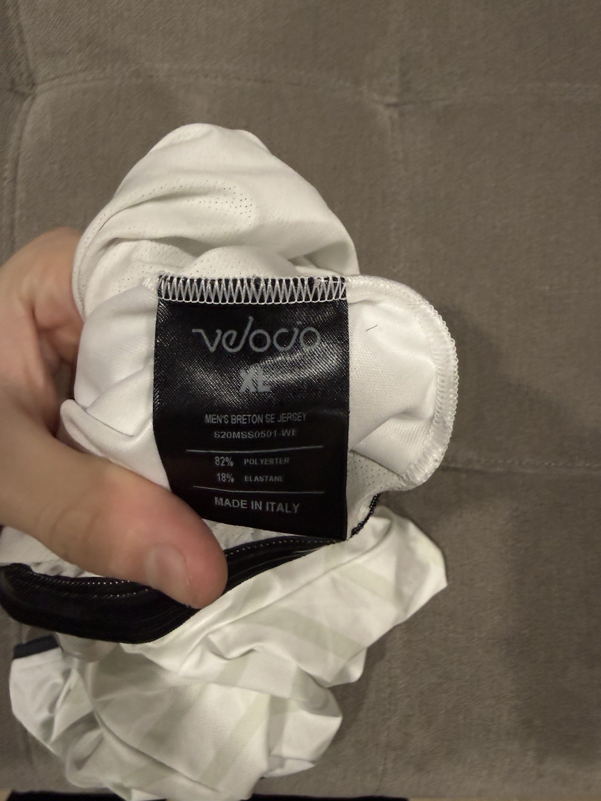 Velocio Breton Mesh Men’s Cycling Jersey White Xl Excellent