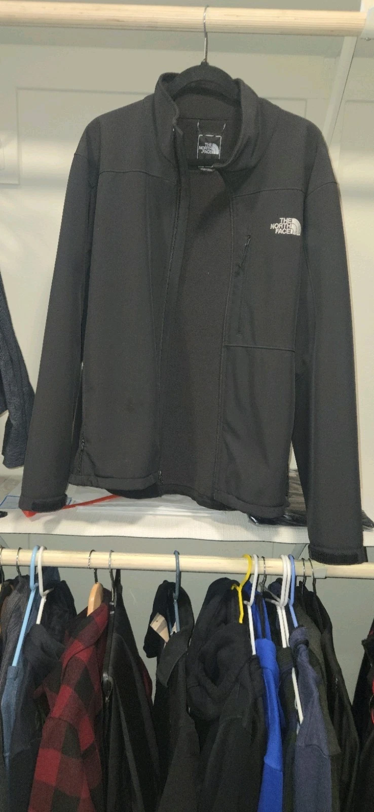 North Face Jacket Apex Tech Slightly Used Blue And Black Size Large No Flaws