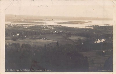 NORGE Norway - OSLO - Utsigt fra Holmenkolbanen - Publ. Mittet & Co. 29