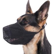Dog Muzzle Mesh Breathable Soft Small Medium Large Chewing Licking