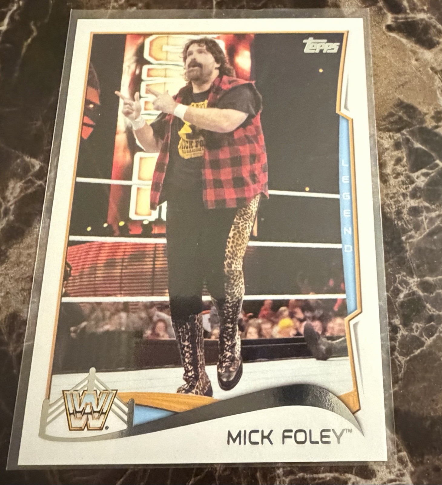 2014 Topps WWE #106 Mick Foley Wrestling Legend Trading Card Cactus Jack Mankind