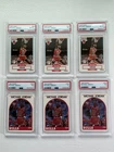 Michael Jordan PSA Graded Basketball Card Lot (6 Total Cards) Bulls Lot J