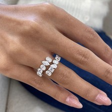 2.40Ct Lab Created Diamond Wedding Engagement Ring 14K White Gold Plated