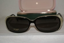 New Authentic Kate Spade Sunglasses ELLA Black/Pearl Y18 61-15 W Original Case