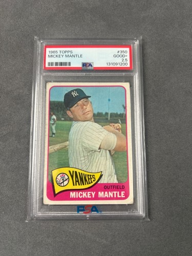 1965 Topps Mickey Mantle #350 PSA 2.5 - VINTAGE BASEBALL - INVEST