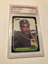 1987 Donruss # 361 - BARRY BONDS - Rookie RC - PSA 8 NM-MT - Pirates Star (4751)
