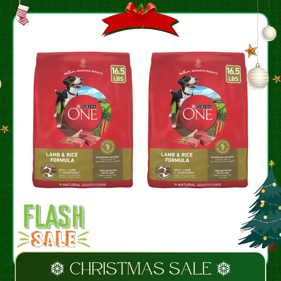 2P Purina ONE High Protein Dry Dog Food, Grain-Free Lamb & R