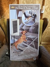 All In One Convertible Pet Steps  Ramp 4 Steps New In Box