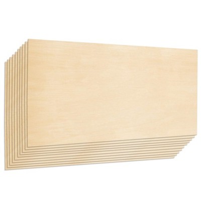 Plywood Board, A , 22 x 12 inch, 1.5mm Thick, Pack of 10 Unfinished for Craft...