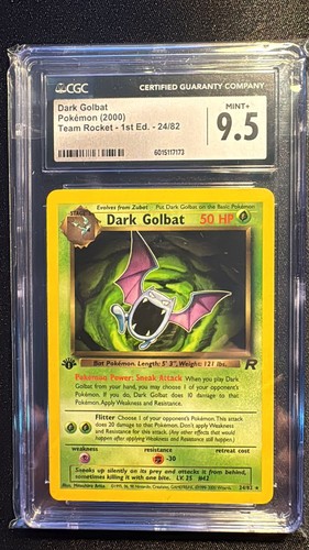 Dark Primeape (1st Edition) graded CGC 9.5 for sale on eBay