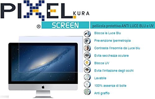 Pellicola PIXEL SCREEN 15, Filtro per Monitor, Fino a 15.6 Pollici. anti Luce Bl - Foto 5 di 12