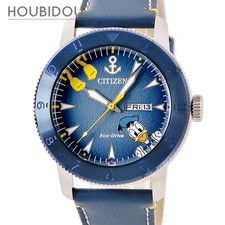 Citizen Eco Drive Donald Duck AW0075 06W Blue Disney collaboration Day Date Quar