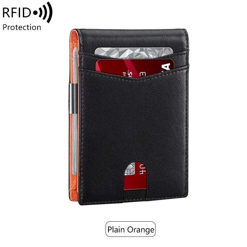 Minimalist men's RFID blocking multi-functional ultra-thin 12-card wallet - Image 2 of 4