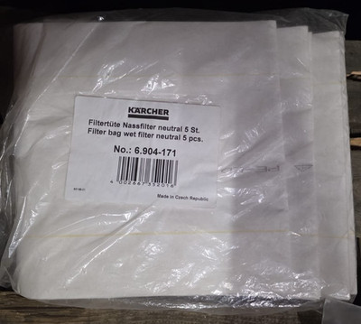  Kärcher Staubsaugerbeutel für NT 27/1 Filtertüten 5stk pro packung