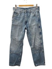 Levi'S 568 Loose Straight Double Knee Denim Pants 32 Blue Jeans Bottoms Men'S