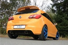 Duplex Sport-Auspuffanlage ab Kat Opel Corsa E OPC je 100mm doppelwandig rund