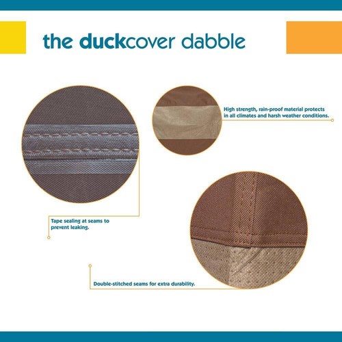 Duck Covers Ultimate 108 in. Dia. x 29 in. H Round Patio Table and Chair Set - Picture 5 of 10