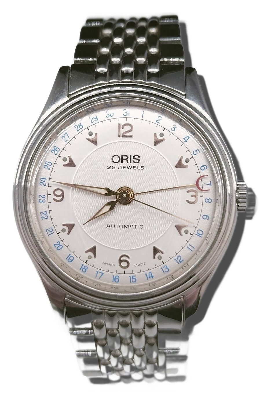Oris 7470 Pointer Date Automatic Skeleton Back Wr… - image 1