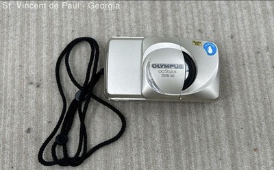Olympus Stylus Zoom 140 Point & Shoot 35mm Film Camera Powers On Read W/ Strap