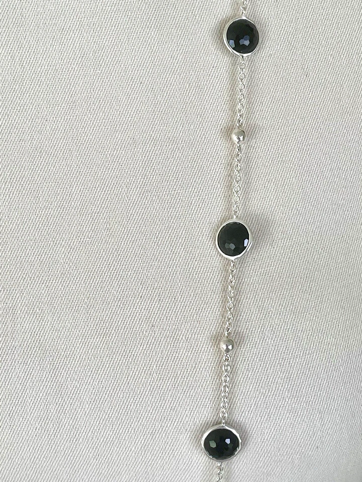 Collar largo Ippolita de plata de ley y ónix negro 38 pulgadas Foto 3 de 4