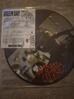 Green Day Wake Me Up When September Ends Vinyl Picture Disc 7''
