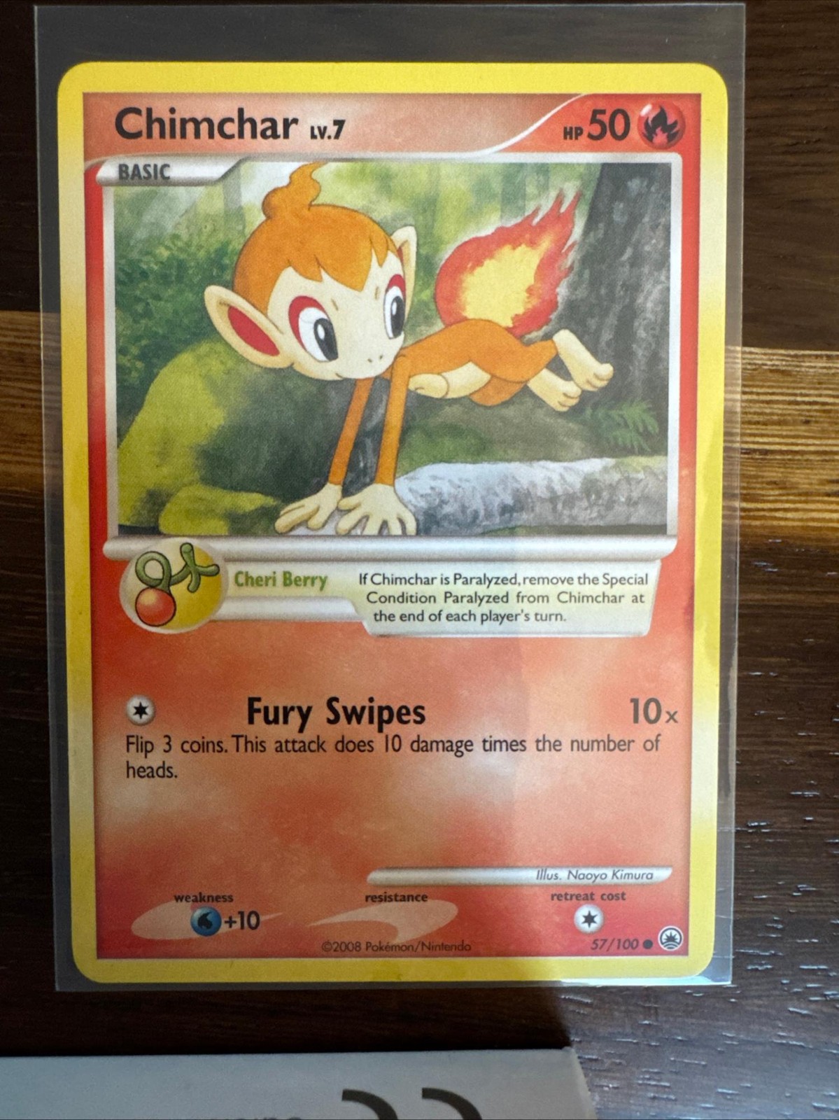 Chimchar 57/100 Common Majestic Dawn Pokemon Near Mint