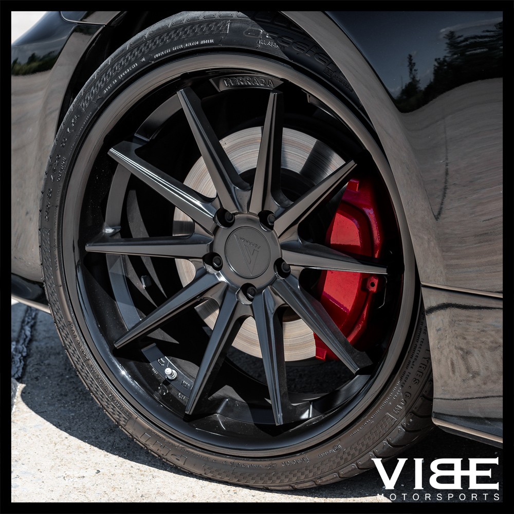 20" FERRADA FR4 BLACK CONCAVE WHEELS RIMS FITS MASERATI GHIBLI