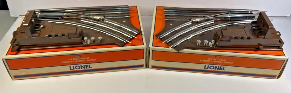 LIONEL 6-65122 & 6-65121 027 Right & Left Hand Remote Control Switches w/boxes - Image 3 of 4