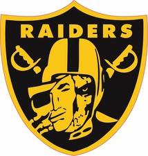 Raider Half Mask Gold Inspired Full Size Football Helmet Decals