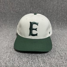 '47 Brand Old English E Snapback Hat White Green Flat Brim Baseball Cap