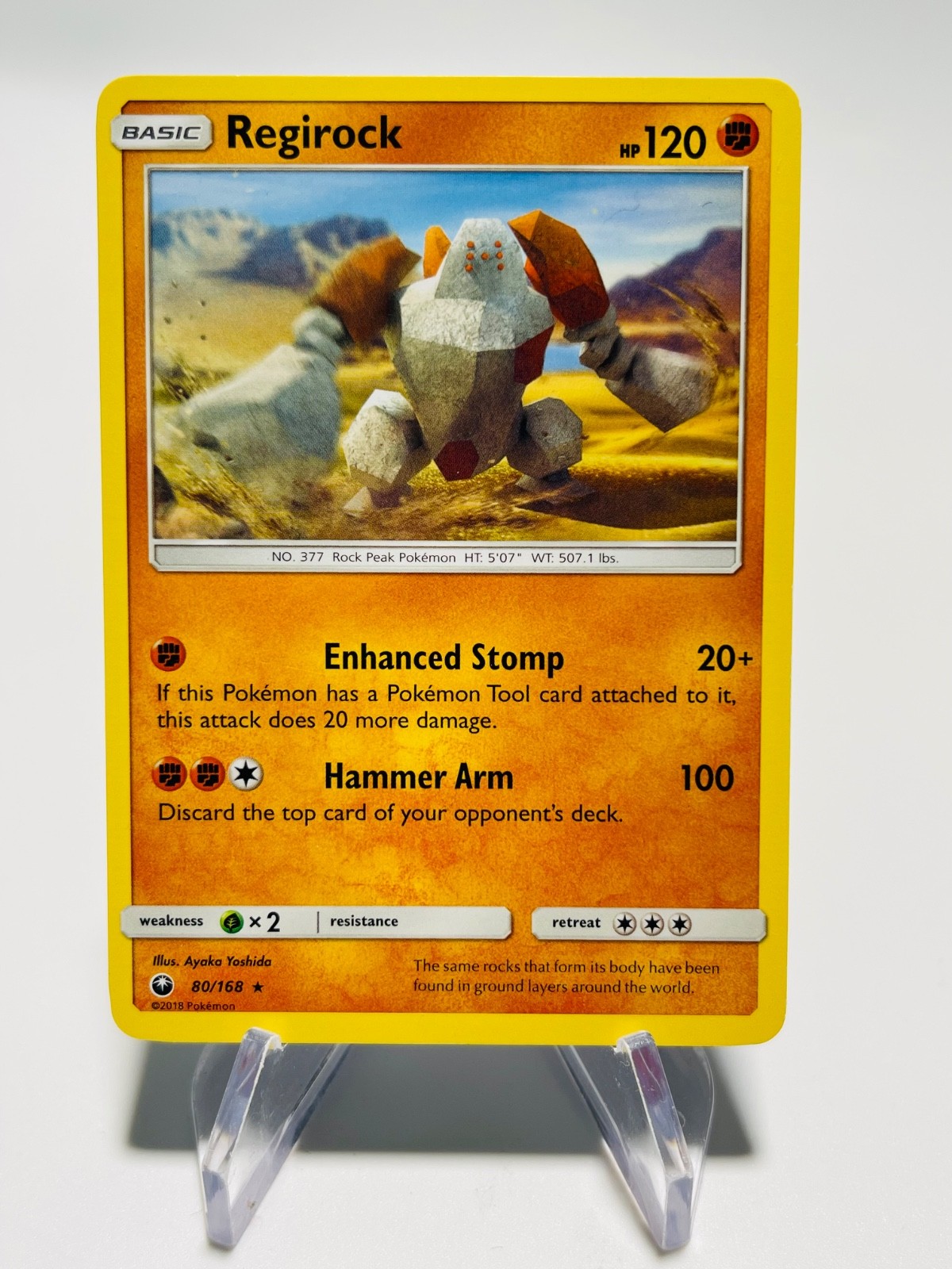 REGIROCK 2018 Pokemon Celestial Storm Rare POKÉMON 80/168