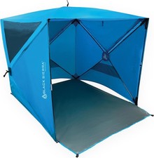 Black Sierra Beach Tent with UPF 50 Sun Protection, Easy Set Up Extra Large