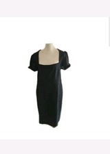 Allegory Women's Size 14 Black Stretch Shift Dress