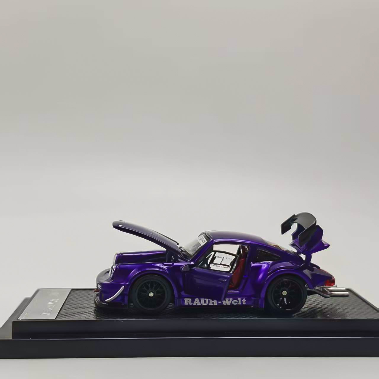 FG 1:64 Purple Porsche RWB 930 Sports Full Open Diecast Model Car Collection alternate view 4