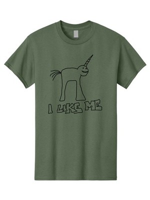 I-Like-Me Mens Graphic Tee, 100% Cotton, Casual Summer Wear