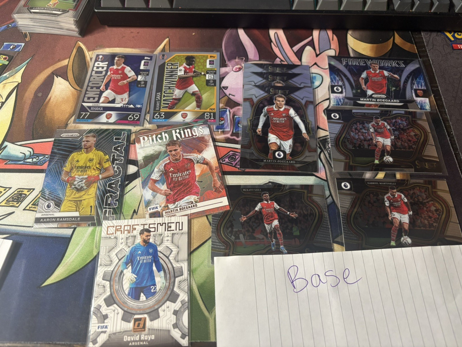 Arsenal Card Lot (Saka #'d, Odegaard #'d, Silvers, Rookies, Base, Inserts) view 10