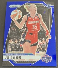 2024-25 Prizm Wnba Julie Vanloo #42 Rookie Blue Lazer RC Mystics