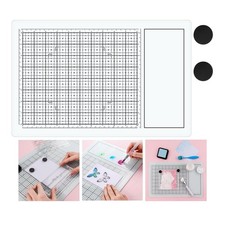 Magnetic Glass Craft Mat; 15.75"x10.24"Heat Resistant Glass Media Cutting Mat...