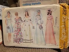 Vintage 1972 Simplicity Sewing Pattern 5462 wedding/bridesmaid dress Sz 9 Bust32