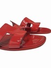 Hermès Oran Sandal Coral Patent Leather, Size 41 — photo 7