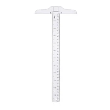 Junior T-Square Plastic Transparent T-Ruler 30cm/ 12 Inch for Drafting & Art ...