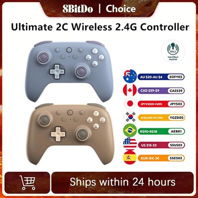 8BitDo New Ultimate 2C Wireless 2.4G Gaming Controller with Hall Effect Joystick