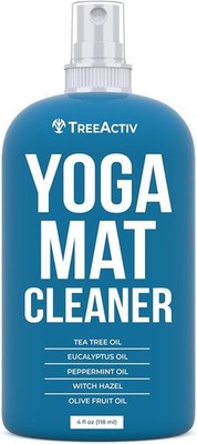 TreeActiv Yoga Mat Cleaner Spray, 4 fl oz, Cleaning Spray for Yoga Accessories, 