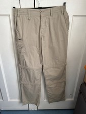 BRASHER Herren beige wandelbare Wanderhose UK 32". 31" Bein